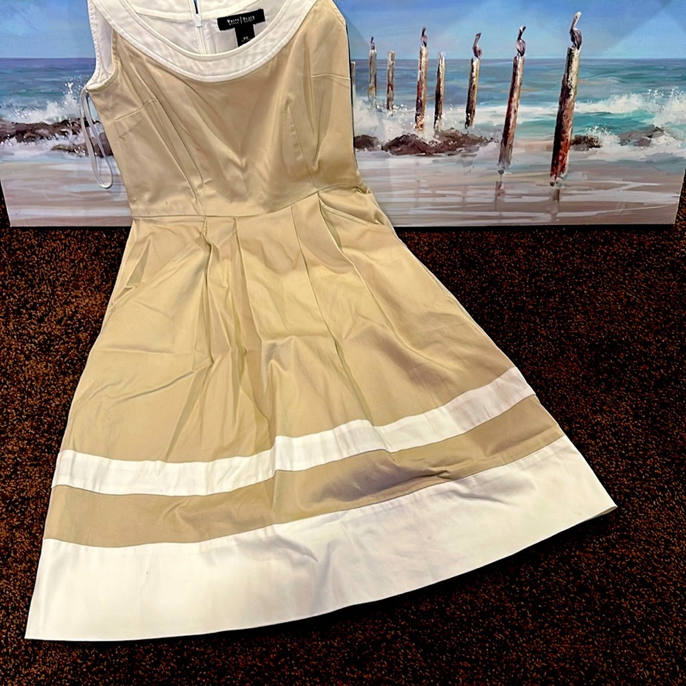 White House/black market lined dress
